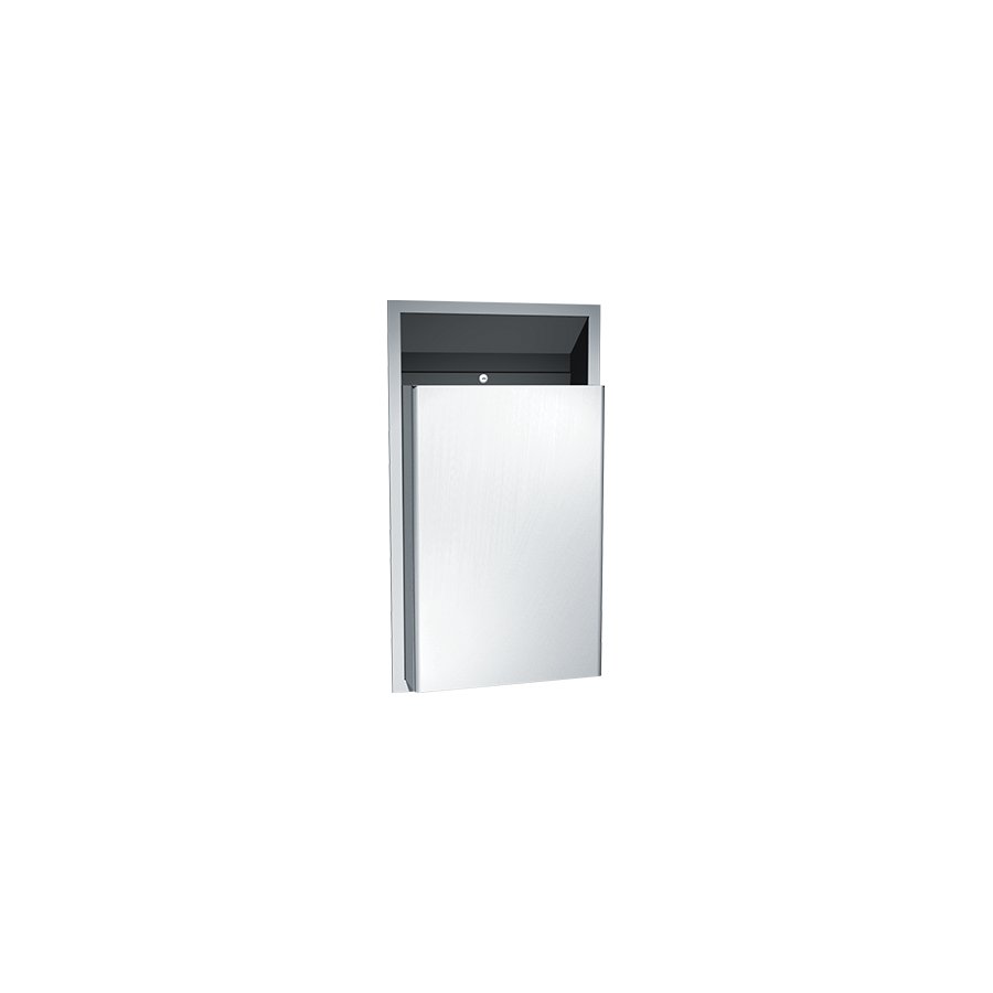 Traditional Waste Receptacle (4” proj., 4” rec.) - Semi-Recessed, 12 Gallons