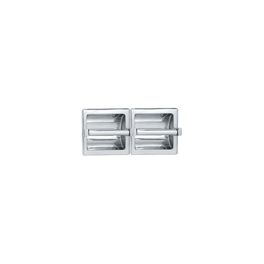 Toilet Tissue Holder (Double) - Recessed, Satin