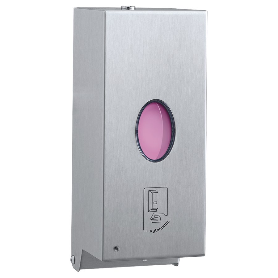 Wall-Mounted Automatic Liquid Soap Dispenser & Sanitizer Dispenser - Satin Finish, 34-fl oz