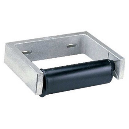 Surface-Mounted Toilet Tissue Dispenser, Cast Aluminum, One Roll