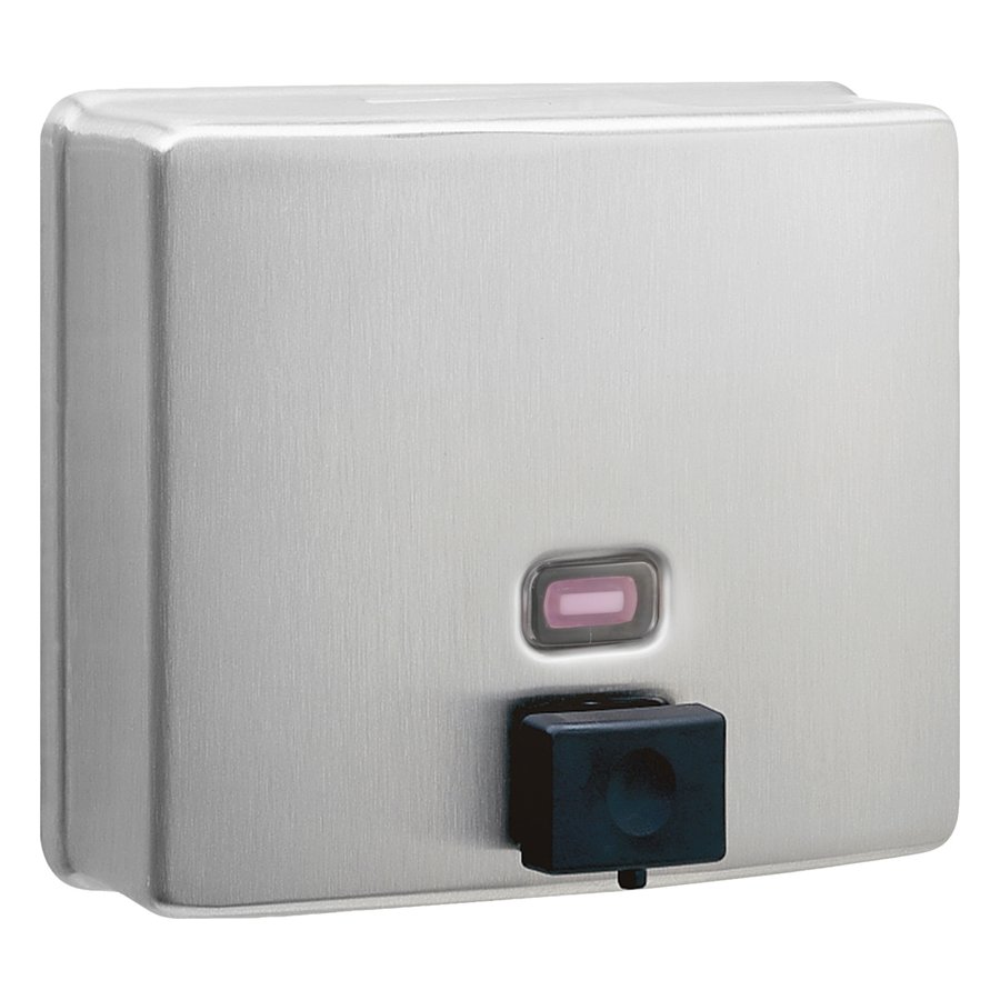 Surface-Mounted Manual Liquid Soap Dispenser, Satin Finish 40-fl oz