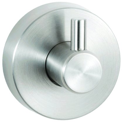 Surface-Mounted Single Coat Hook, Cubicle Collection, Satin Finish