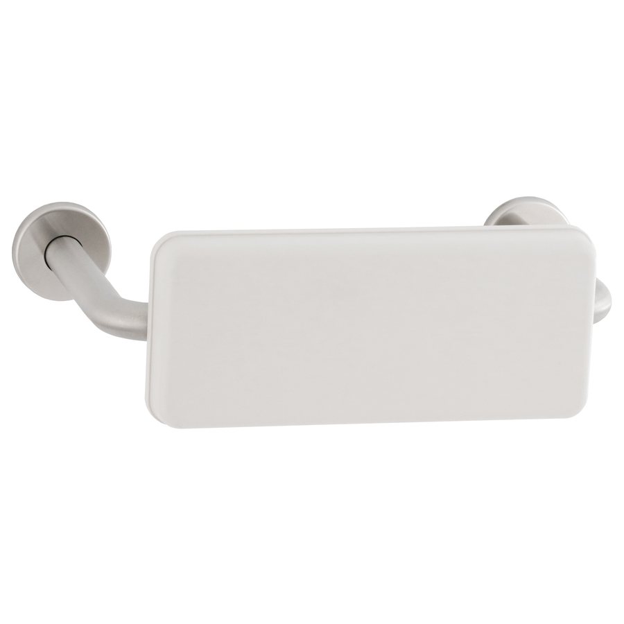 Grab Bar Rail with Padded Back Bar, Satin Finish with White Polyurethane Foam