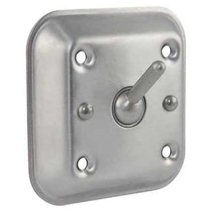 Surface-Mounted Clothes Hook, Vandal and Ligature Resistant, Satin Finish