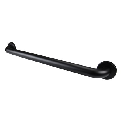 Stainless Steel 1 ½” Diameter Grab Bars Antimicrobial Matte Black, 18" Length