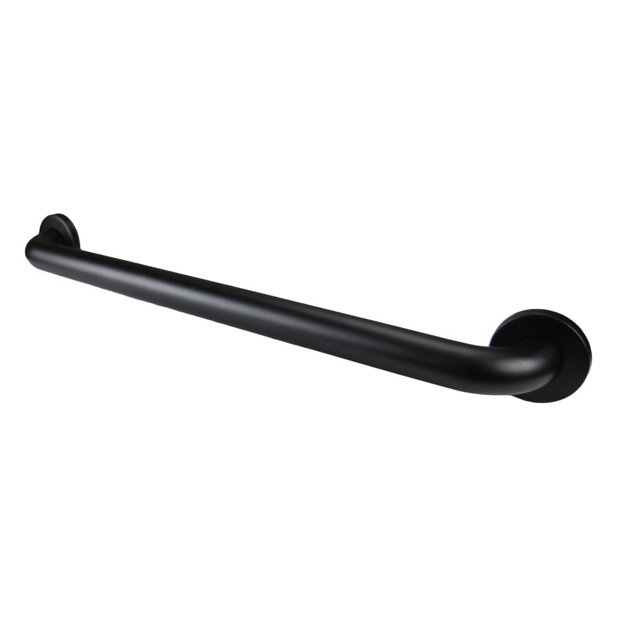 Stainless Steel 1 ½” Diameter Grab Bars Antimicrobial Matte Black, 24" Length