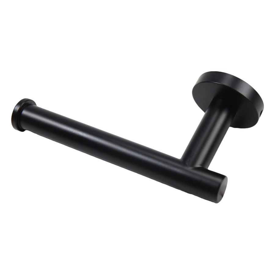 Surface Mounted Single Toilet Paper Holder Matte Black