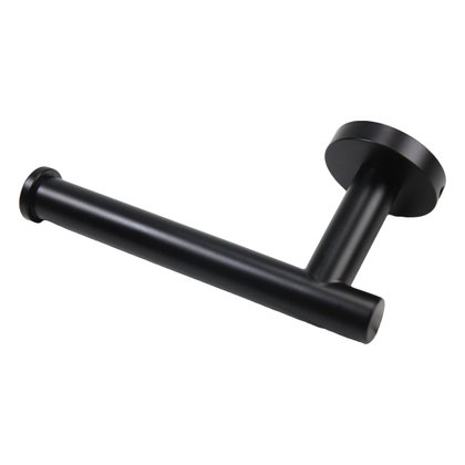 Surface Mounted Single Toilet Paper Holder Matte Black