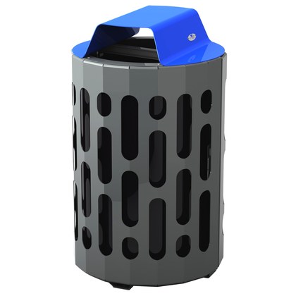 Heavy duty outdoor waste receptacle
