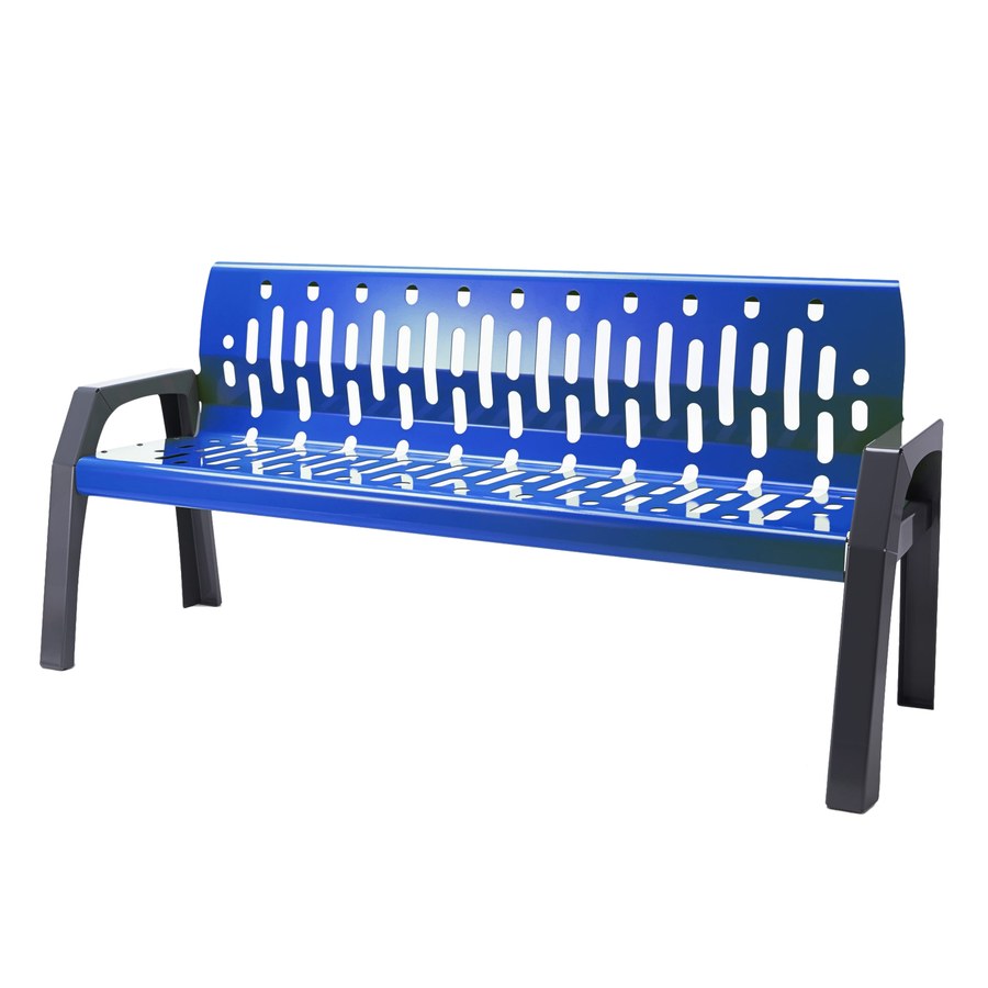 Heavy Duty Steel Outdoor Bench 6'