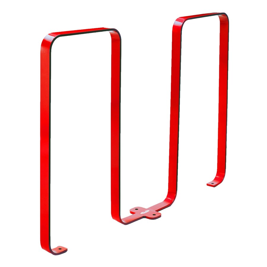 Steel outdoor 5 bike rack