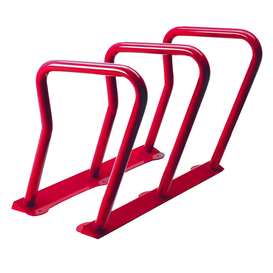Steel outdoor 6 bike rack