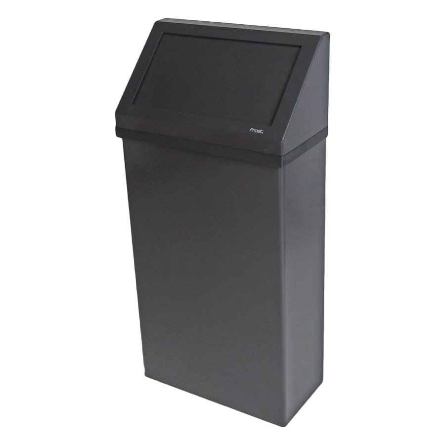 Wall Mounted Waste Receptacle Matte Black