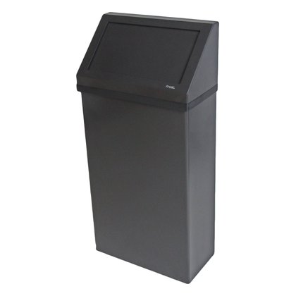 Wall Mounted Waste Receptacle Matte Black