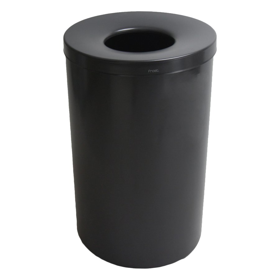 Lobby Waste Receptacle Matte Black