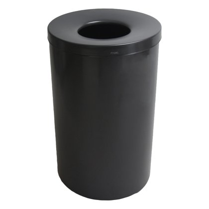 Lobby Waste Receptacle Matte Black