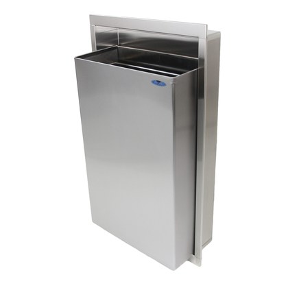 Semi-Recessed Waste Receptacle