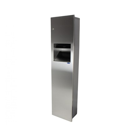 Semi-Recessed Control Roll Combination Paper Towel Disp./Disposal