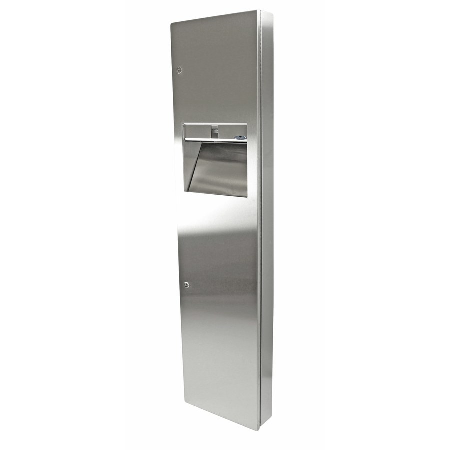Large Semi-Recessed Combination Paper Towel Disp./Disposal