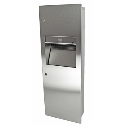 Medium Recessed Combination Paper Towel Disp./Disposal