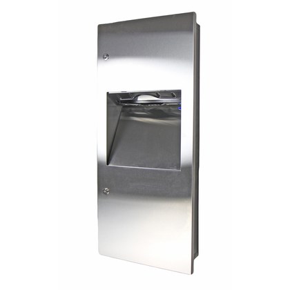 Small Recessed Combination Paper Towel Disp./Disposal 4.5" Depth
