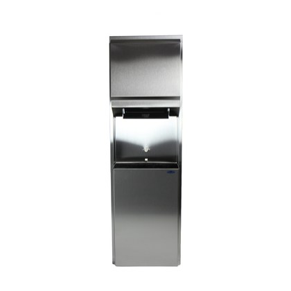 Surface Mounted Control Roll Paper Towel Disp./Disposal Open Waste