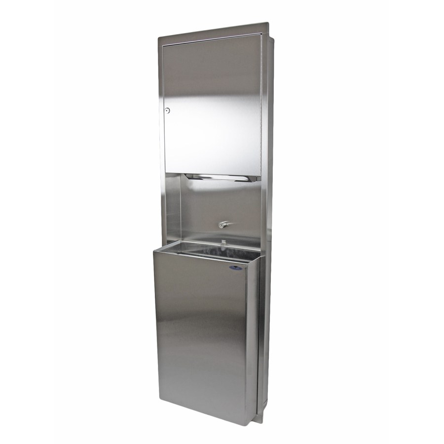 Recessed Combination Paper Towel Disp./Disposal Open Waste