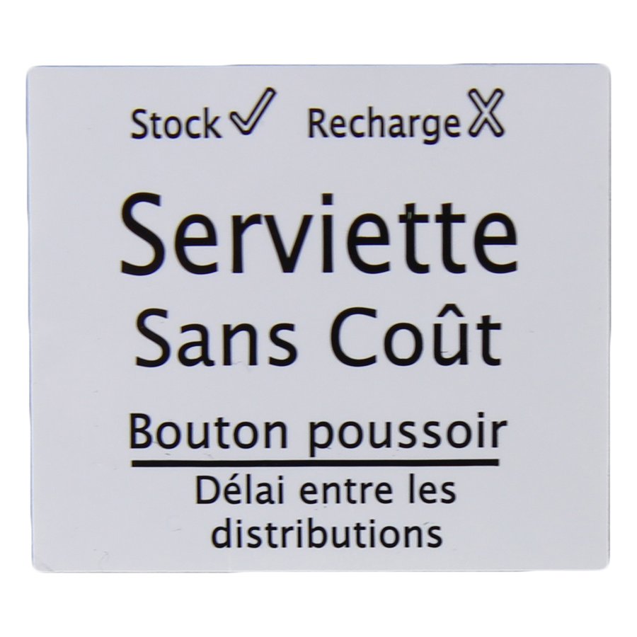 Additional French Napkin Label