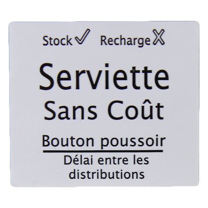 Additional French Napkin Label