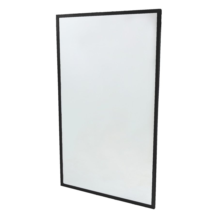 Solid Frame Mirror with Matte Black Frame