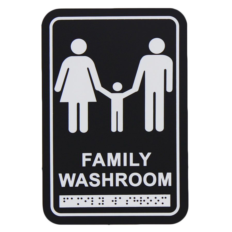 Washroom Signage Family with Braille Emboss