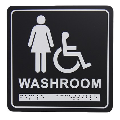 Female/Handicapped Washroom Signage