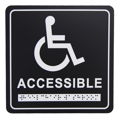 Handicapped Washroom Signage