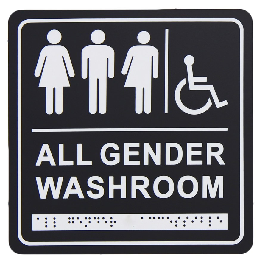 Gender Neutral/Handicapped Washroom Signage