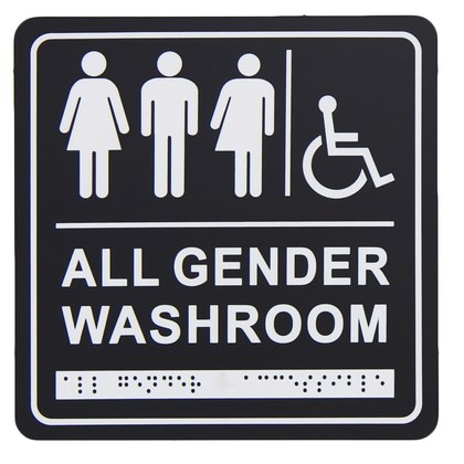 Gender Neutral/Handicapped Washroom Signage