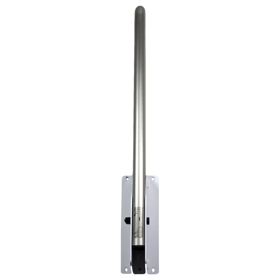 Swing-up grab bar for a barrier-free washroom stall