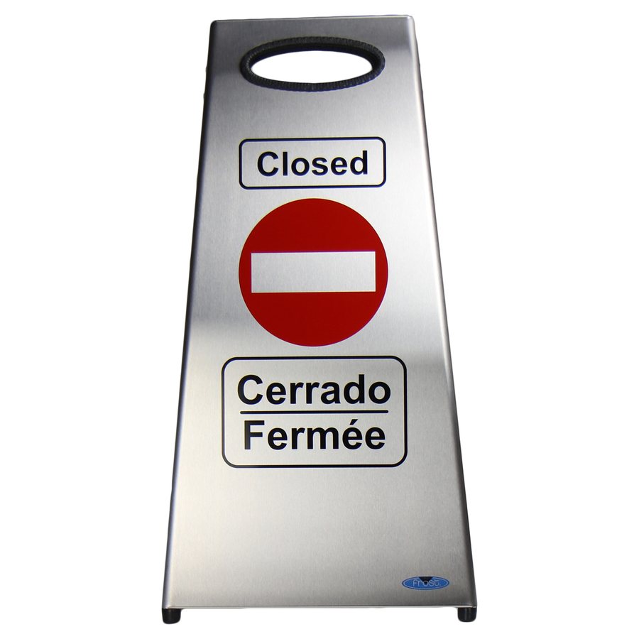 Stainless Steel Washroom Closed Sign