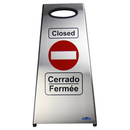 Stainless Steel Washroom Closed Sign