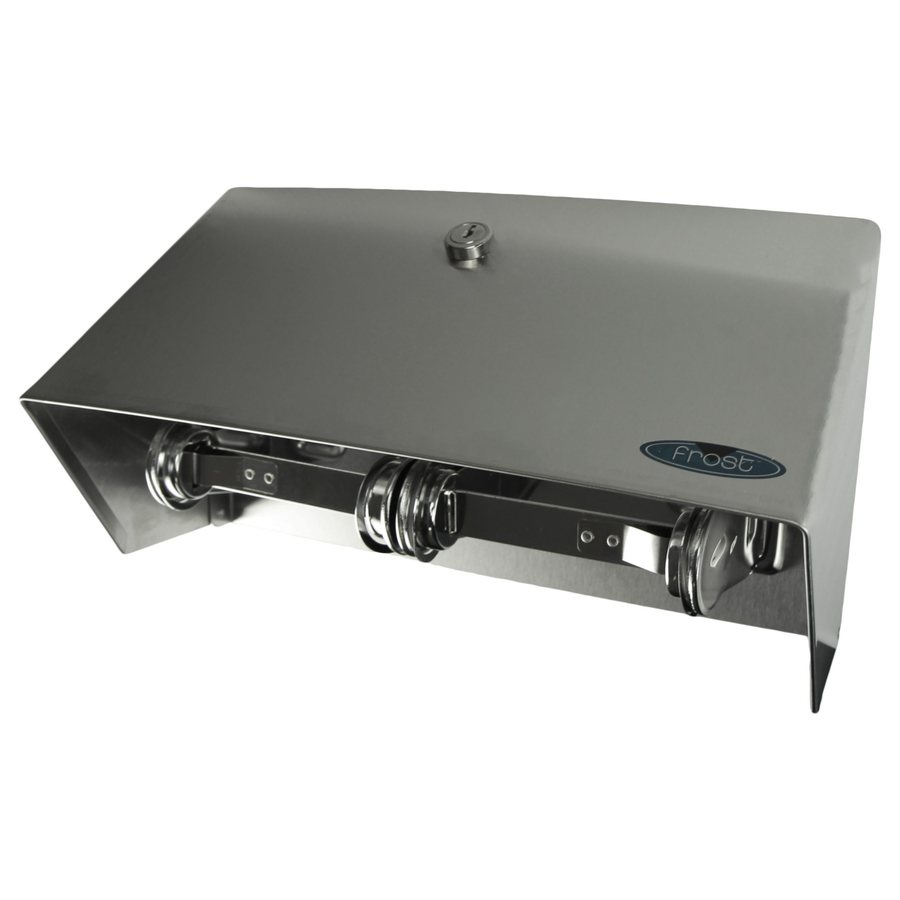 Double Roll Toilet Tissue Dispenser with Hood