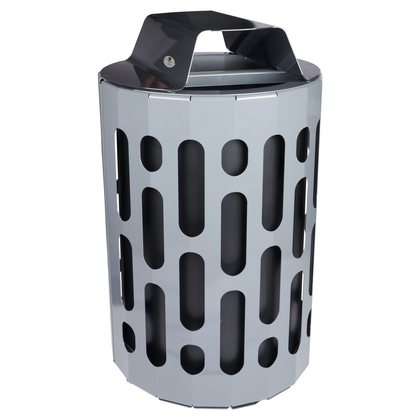 Heavy duty outdoor waste receptacle