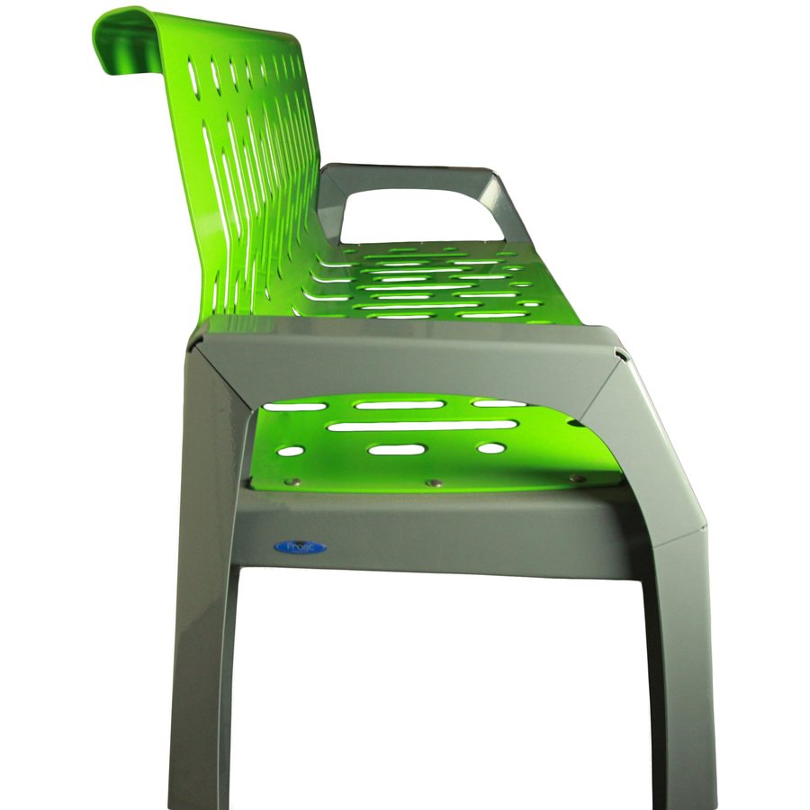 Heavy Duty Steel Outdoor Bench 6'