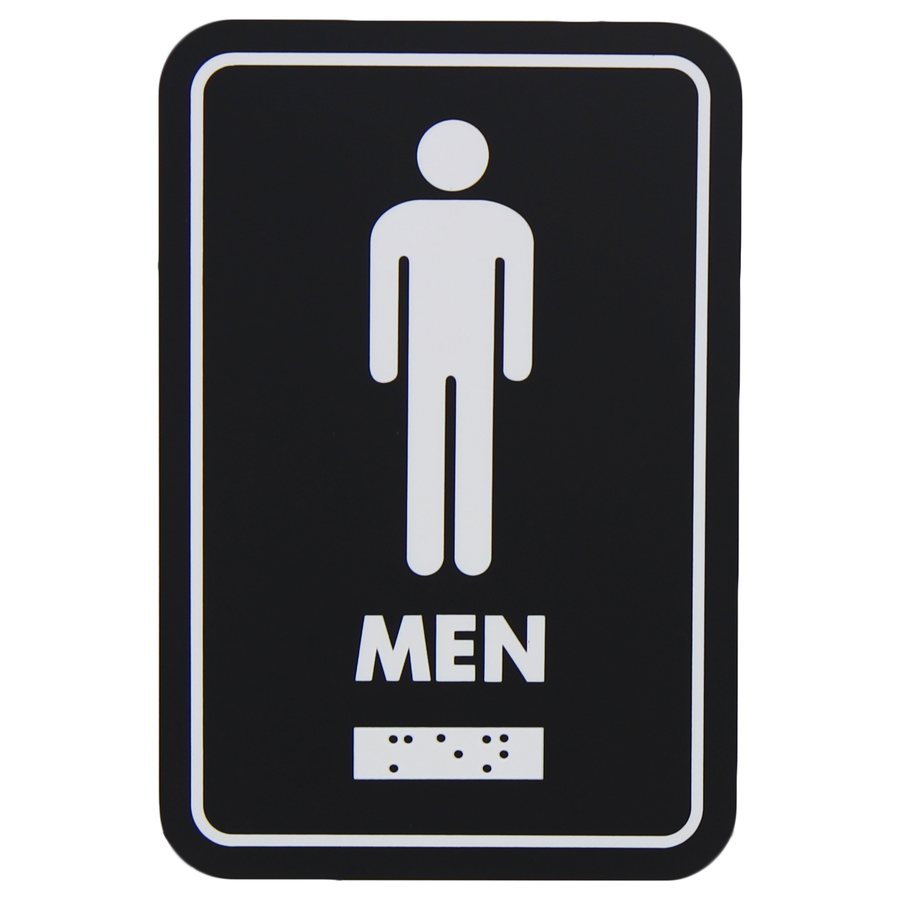 Male Washroom Signage