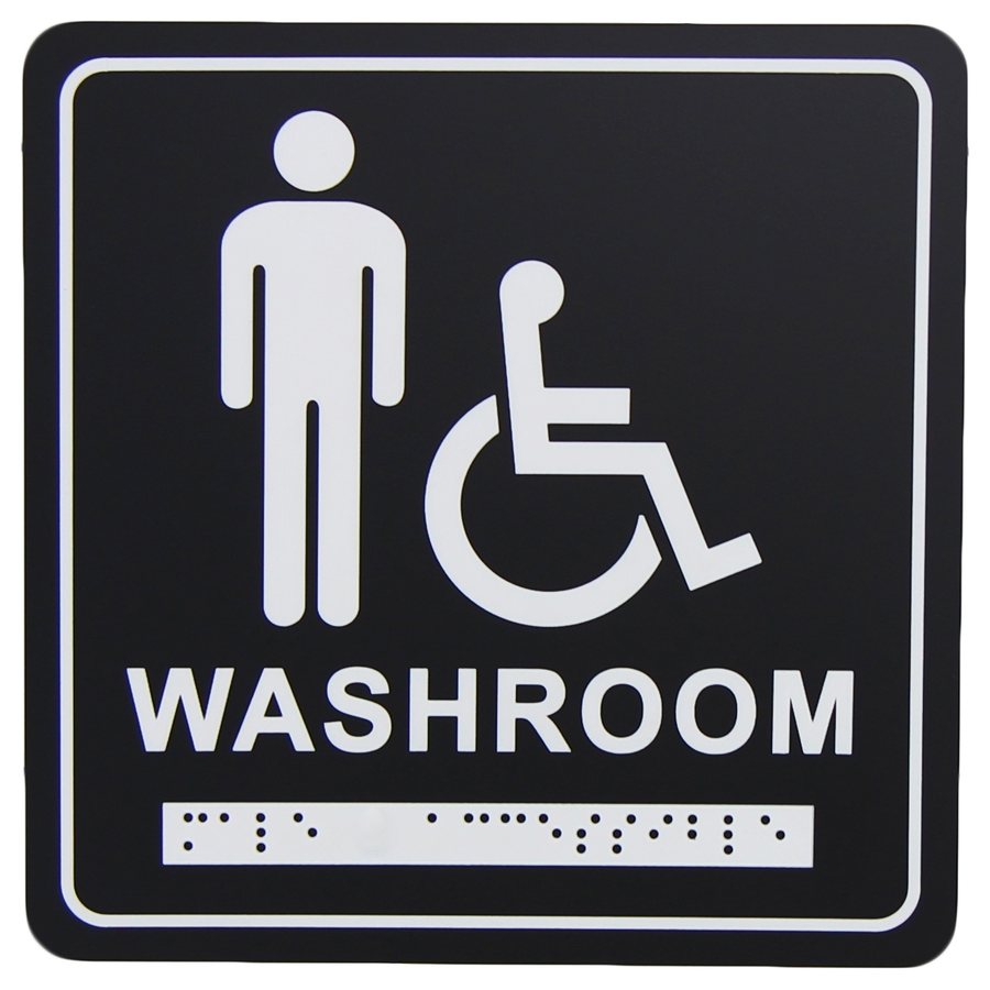Male/Handicapped Washroom Signage