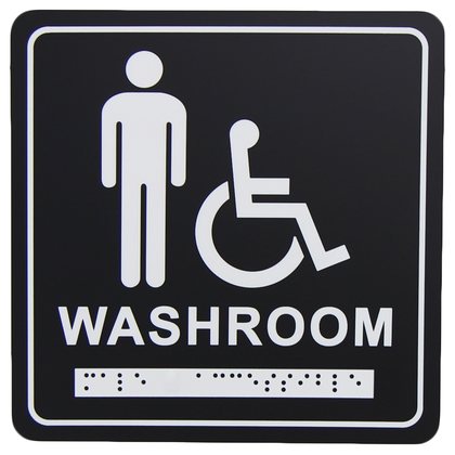Male/Handicapped Washroom Signage