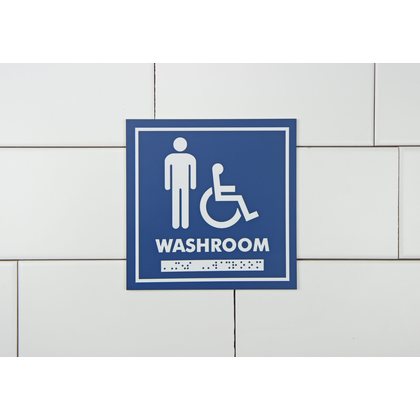 Male/Handicapped Washroom Signage