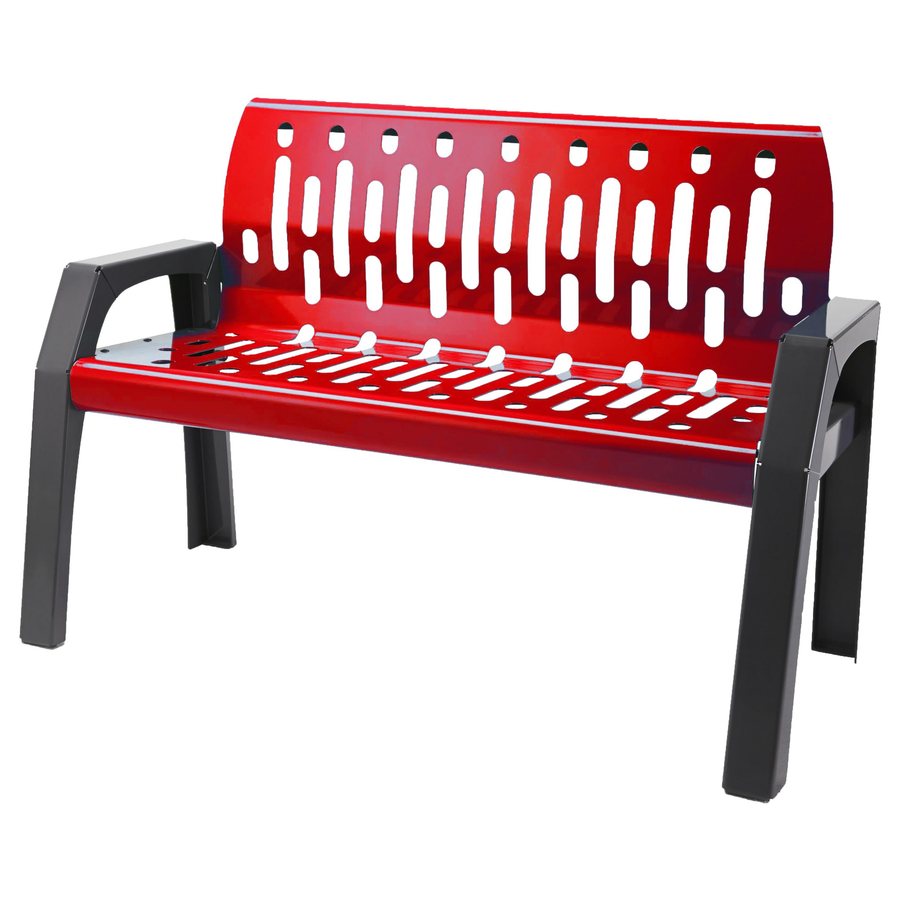 Heavy Duty Steel Outdoor Bench 4'