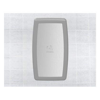 Vertical Surface-Mounted Baby Changing Station, Stainless Steel Veneer