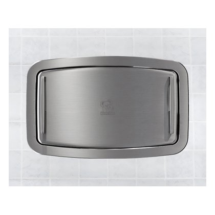Horizontal Recessed-Mounted Baby Changing Station, Stainless Steel