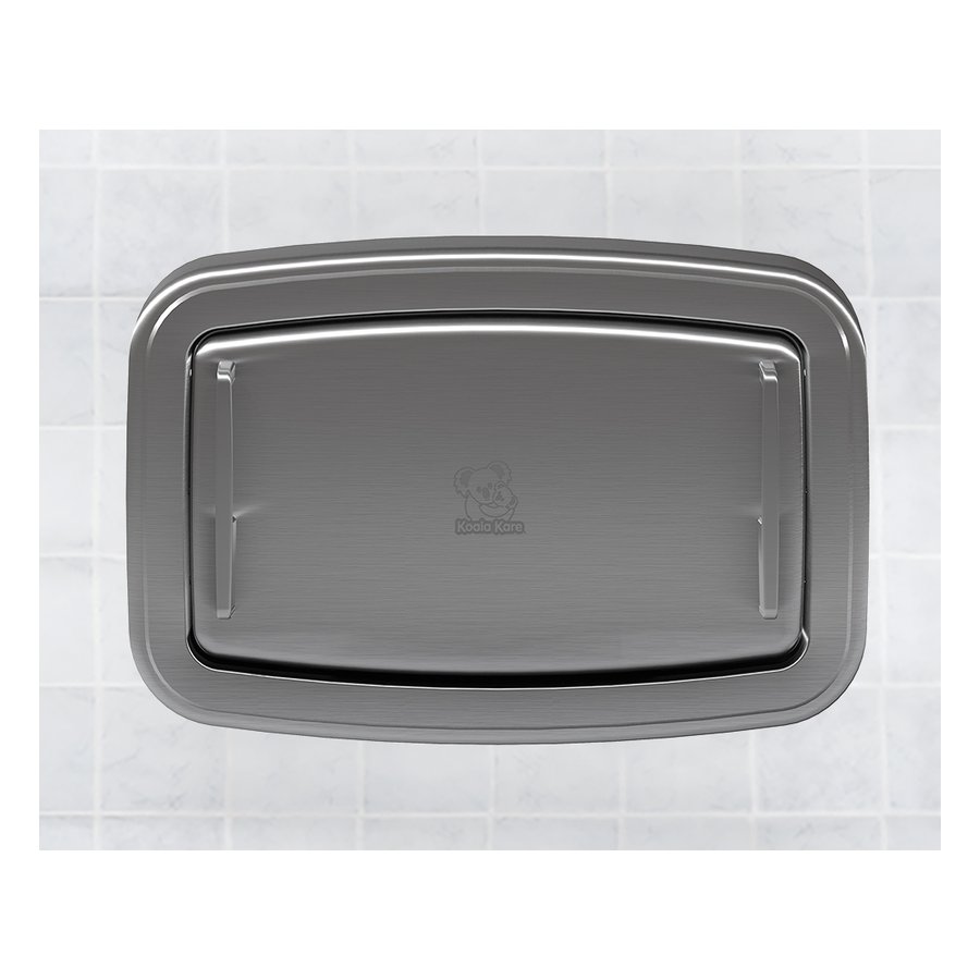 Horizontal Surface-Mounted Baby Changing Station, Stainless Steel