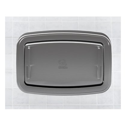 Horizontal Surface-Mounted Baby Changing Station, Stainless Steel